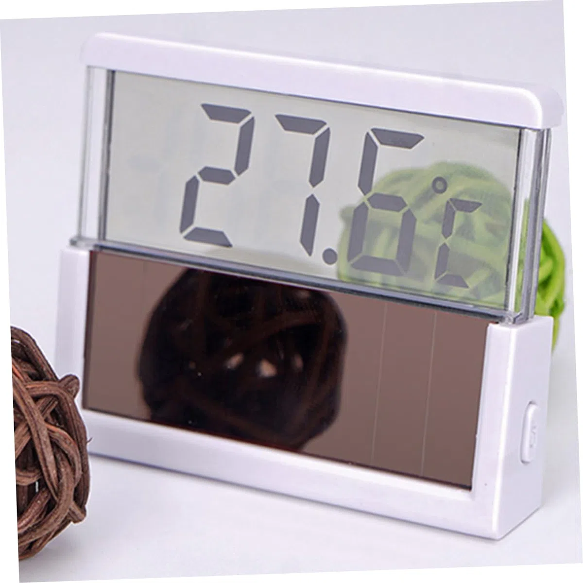 Yardwe 3 Piezas termometro digital LED agua del acuario agua del tanque de peces medidor de temperatura del termómetro digital pecera tronco acuario calabaza pescar