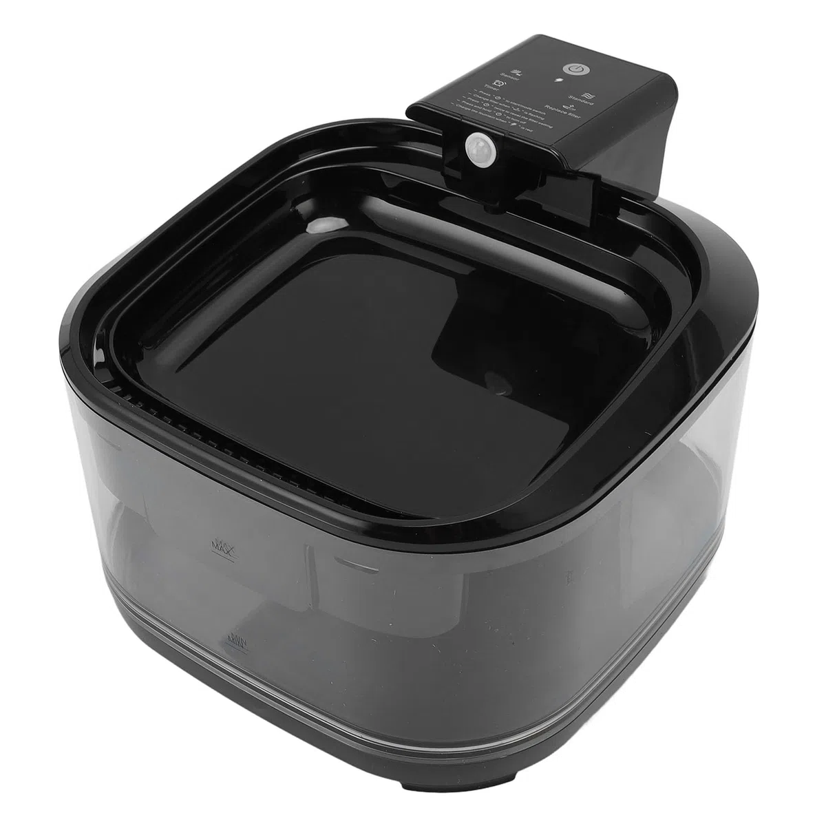 Haofy Fuente de Agua para Gatos de 4,5 L, Dispensador Automático de Agua para Gatos, Fuente de Silenciosa de Gran Capacidad para Mascotas con Triple Filtración para, Perros (Black)