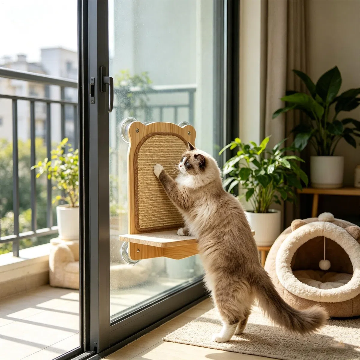 Rascador De Pared Para Gatos Rascador Con Ventosas Para Gatitos | Juguete Afilador Uñas Gatos Para Padres De Mascotas, Entrenadores Y Amantes De Los Animales En Apartamento, Oficina Y