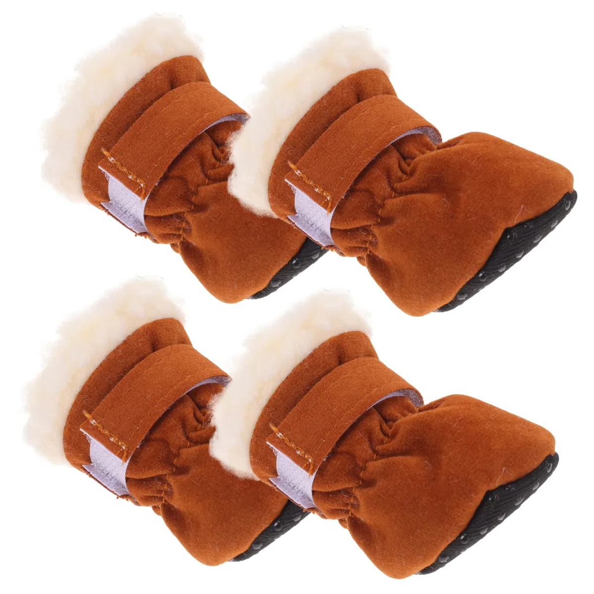 YARNOW 4 Piezas Fundas Cálidas para Pies De Perros Botas Protectoras para Perros Medianos Botas De Invierno para Pequeños para Caminatas Nieve y Hielo Suministros para Mascotas
