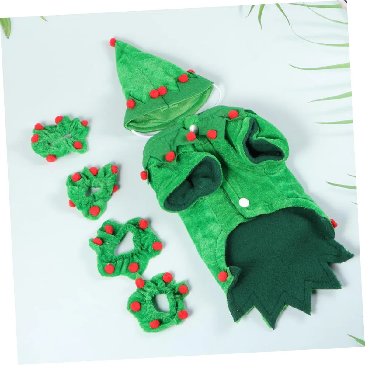 POPETPOP 3 Juegos De Ropa De Fiesta para Mascotas Disfraz Navideño para Perro Capa con Sombrero Accesorio Navideño para Mascotas Talla S