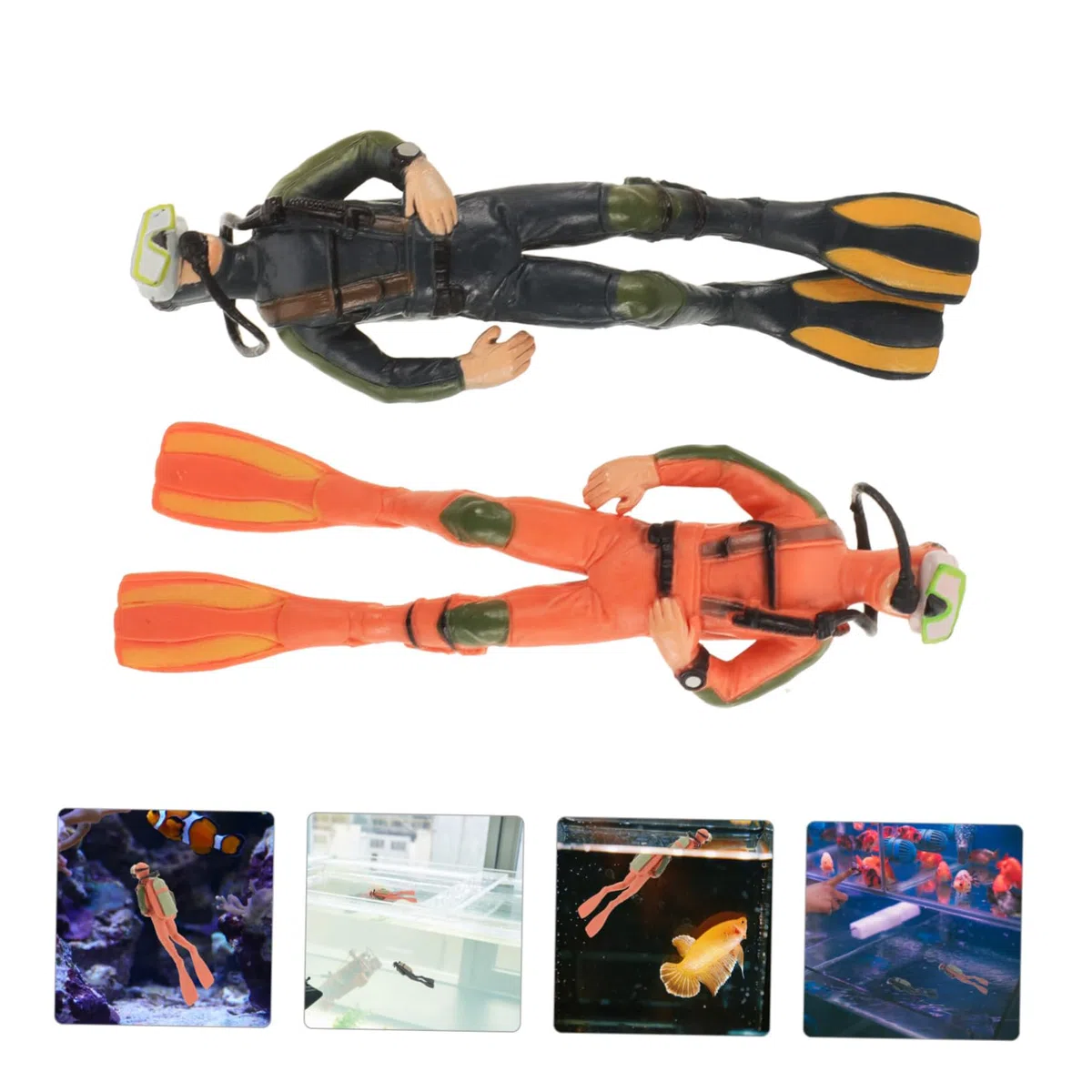 BESPORTBLE 10 Piezas Ropa De Figura De Acuario Figura De Acción De Decoración Flotante del Tanque De Peces Colgante Flotante para Acuario Estatua De Polivinilo