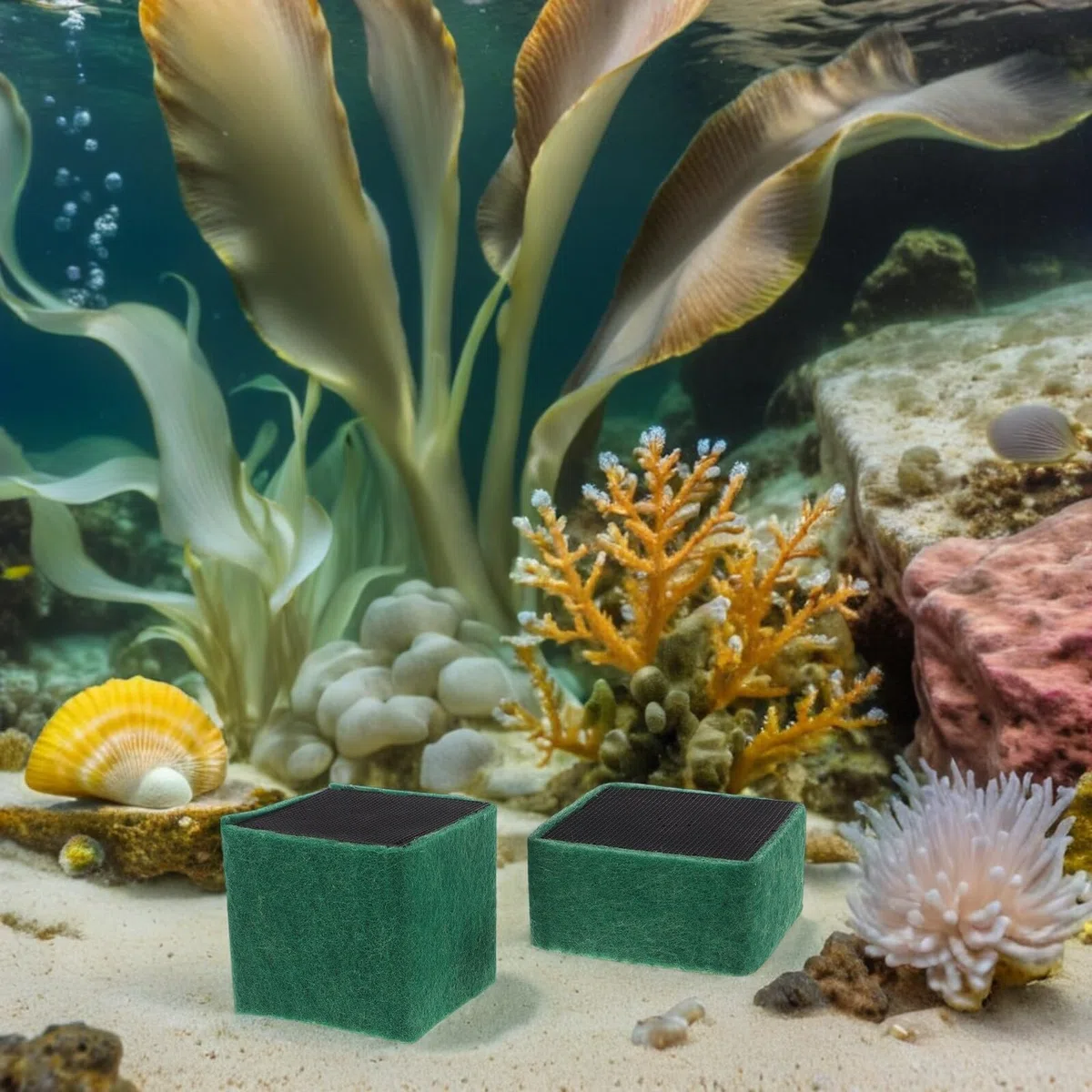 UPKOCH 4 Piezas Cubo Purificador de Agua para Acuario Filtro Activado para Tanques de Agua Dulce y Salada Bloqueador Mecánico para Mantenimiento de Filtro de Peceras