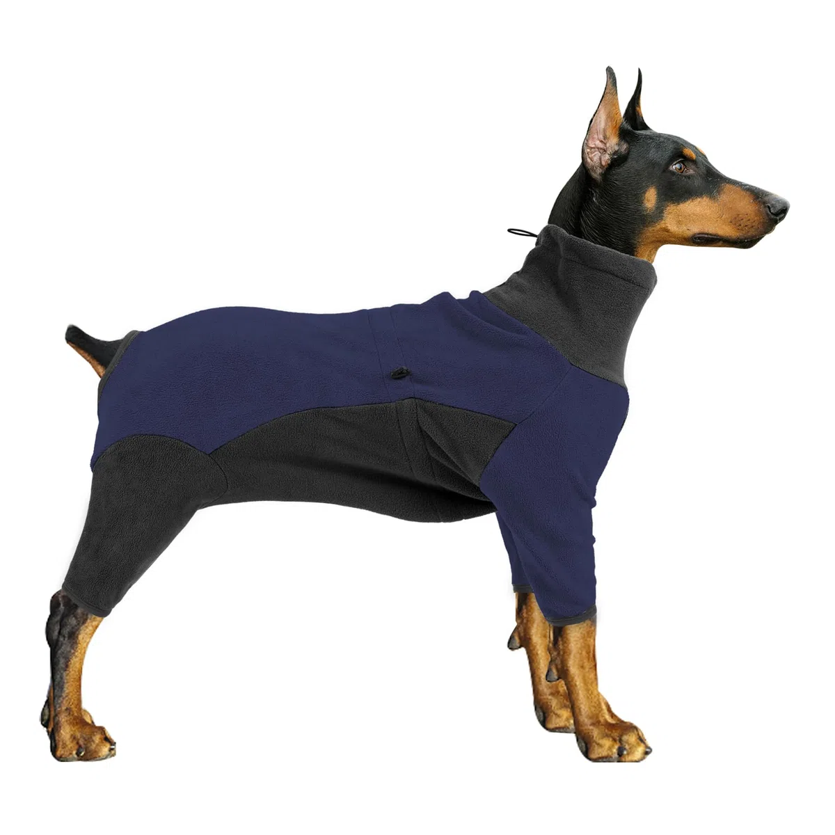 Abrigo de invierno para perro, chaqueta de forro polar cálida para perro, overol resistente al viento, pijama de cuerpo completo para perro, ropa de clima frío para perros medianos y grandes