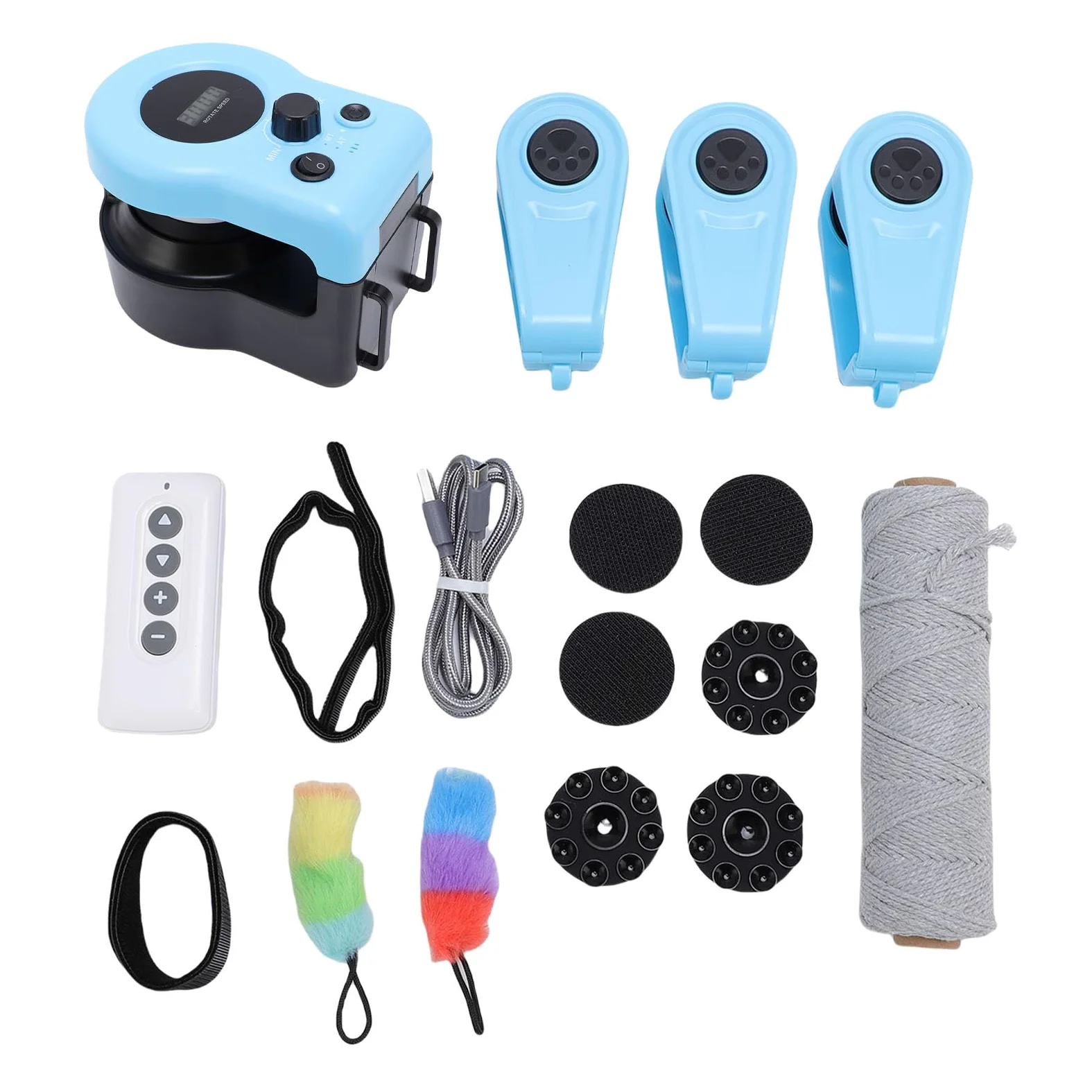 Srliya Juguete Eléctrico Interactivo para Gatos, Diseño de Plumas, Juguete de Control Remoto para Diversión en Interiores