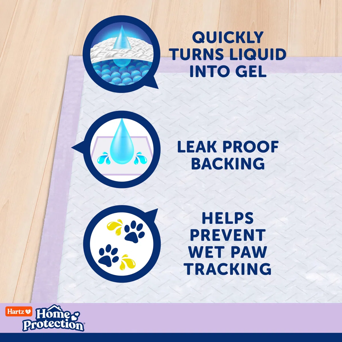 Hartz Home Protection - Almohadillas para perros con aroma a lavanda, XL 60 unidades, súper absorbentes y no gotean, eliminan olores