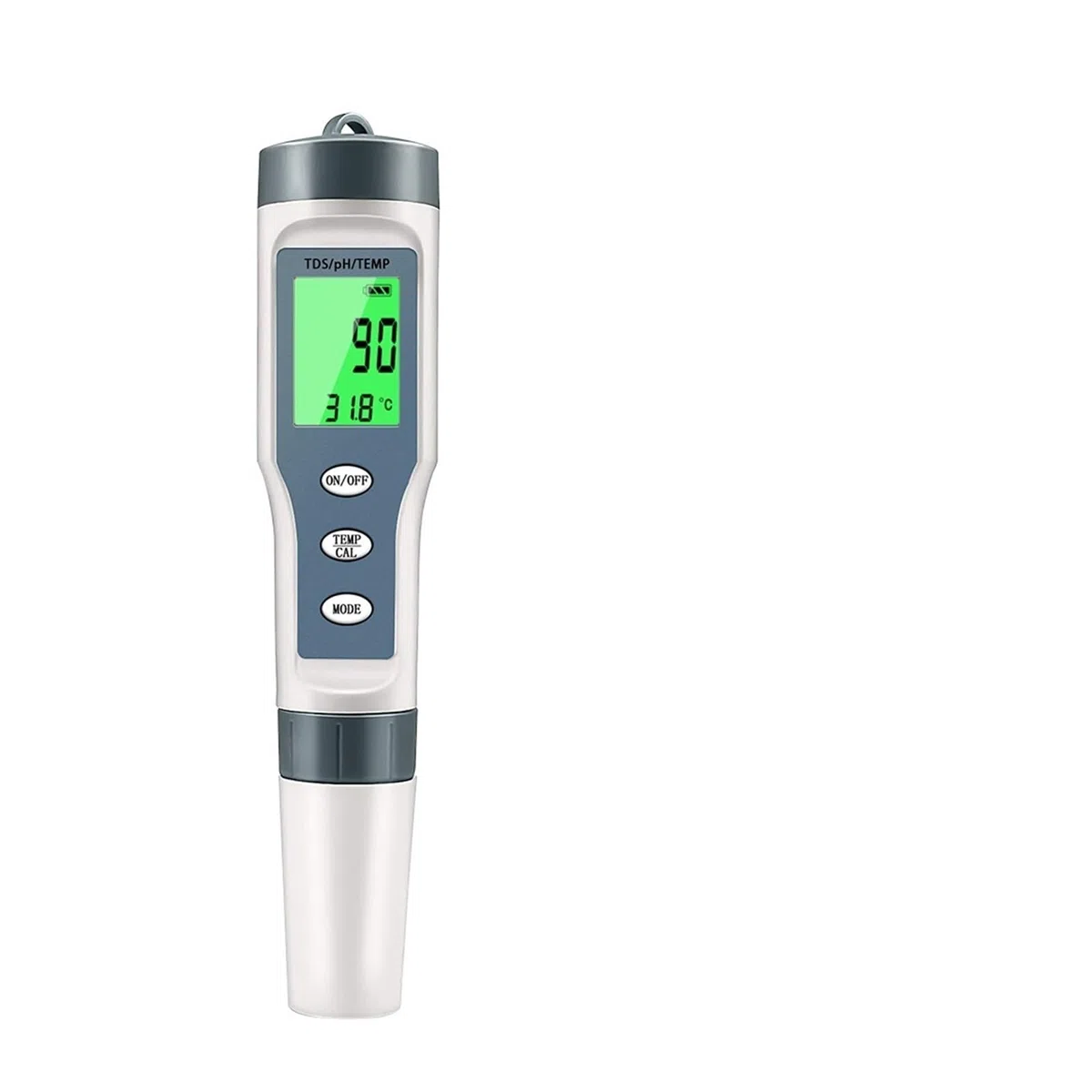 Probador de Agua, Medidor de PH 4 en 1 PH/TDS/EC/medidor de Temperatura Monitor Digital de Calidad del Agua probador for Piscinas acuarios de Agua Potable(TDS PH Temp Tester)