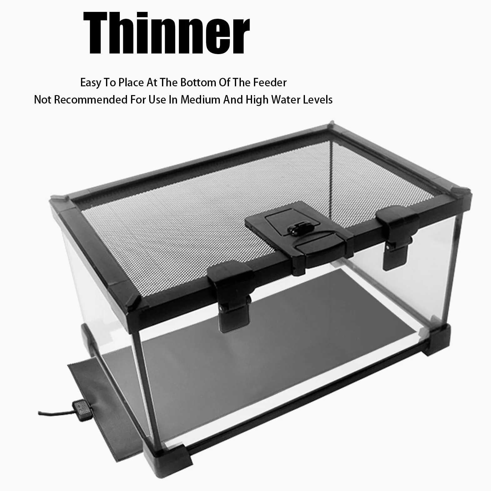 Alfombrilla de calefacción para reptiles, temperatura ajustable debajo del tanque para tortugas