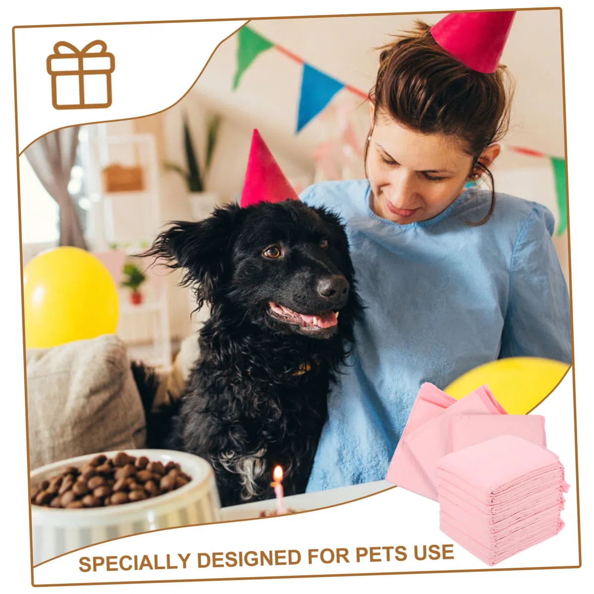 INOOMP 1paquete Empapadores para Perros Almohadillas Higiénicas Absorbentes Diseño Especial para Entrenamiento De Mascotas y Uso Interiores