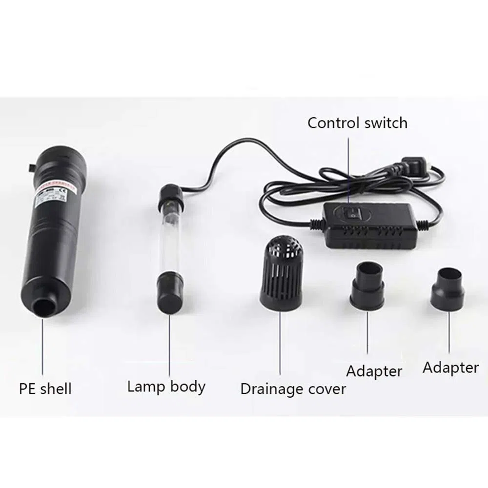 SMYH 220v 5w Acuario Filtro UV Lámpara Germicida Esterilizador Luz Sumergible Eliminación De Algas
