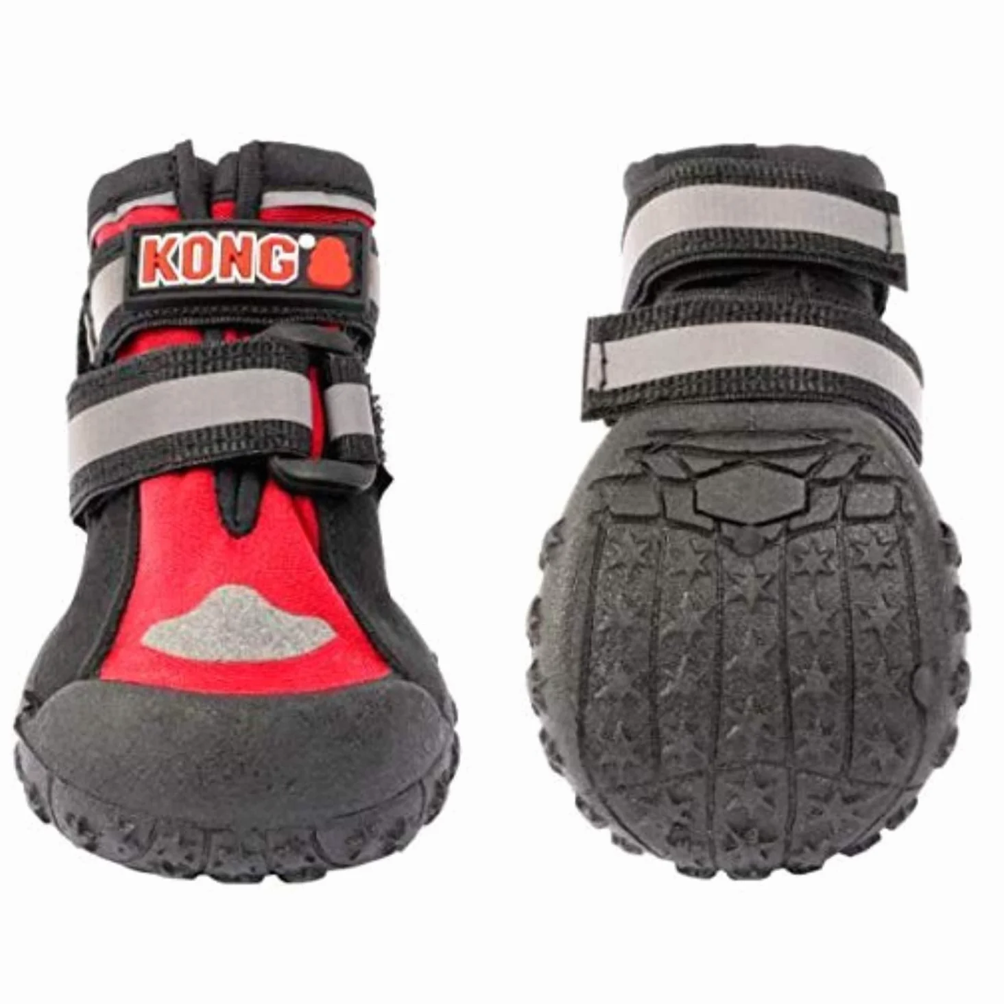 KONG Zapatos deportivos para perros muy grandes, paquete de 4 pulgadas, talla XL, protección de patas con acolchado, cómodo y fácil de usar, material robusto y lavable