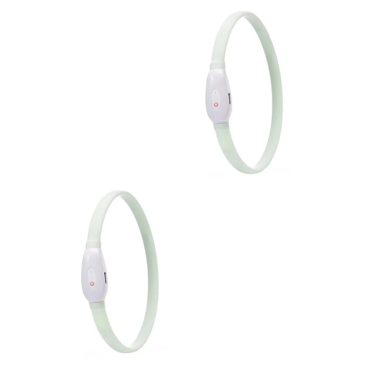 POPETPOP 2juegos Collar Led para Perros y Resistente Carga USB Collar Brillante para Mascotas para Paseos Nocturnos