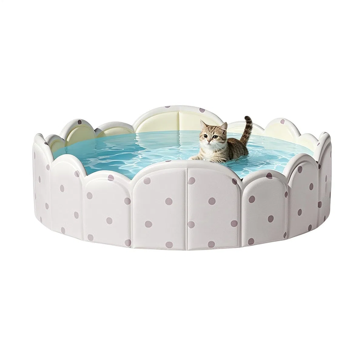 Piscina Plegable para Perros Tina Engrosada No Inflable | Piscina Plegable para Mascotas Niños Playa Jardín Exterior Interior Verano Viaje Parque Juego