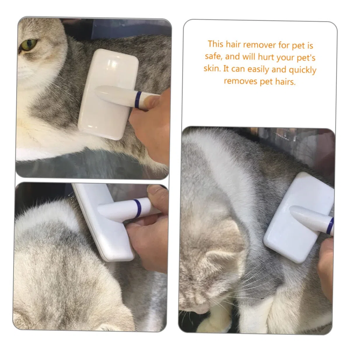 Toddmomy 4piezas Cepillo Profesional Para Mascotas Cepillo Quitapelos Para Perros y Gatos Diseño Compacto y Ligero Para Eliminar Pelo Suelto y Masajear La Piel Accesorios De Cuidado De
