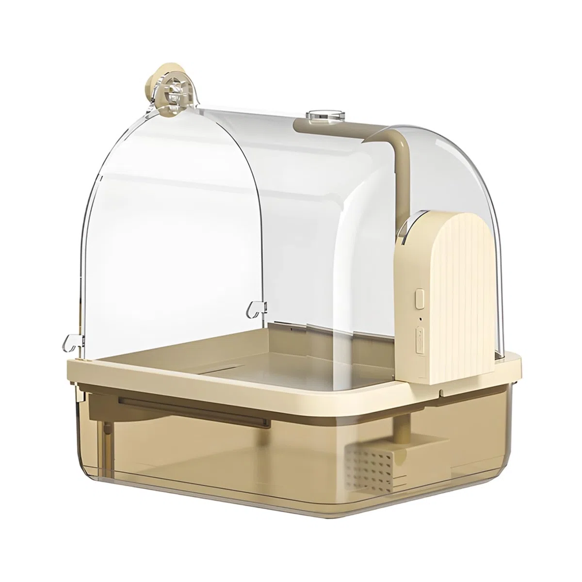 Baño automático para pájaros con sensor, tanque de agua de 1000 ml, ducha eléctrica para pájaros para bañera de loros, batería recargable de 1200 mAh, diseño a prueba de salpicaduras, color