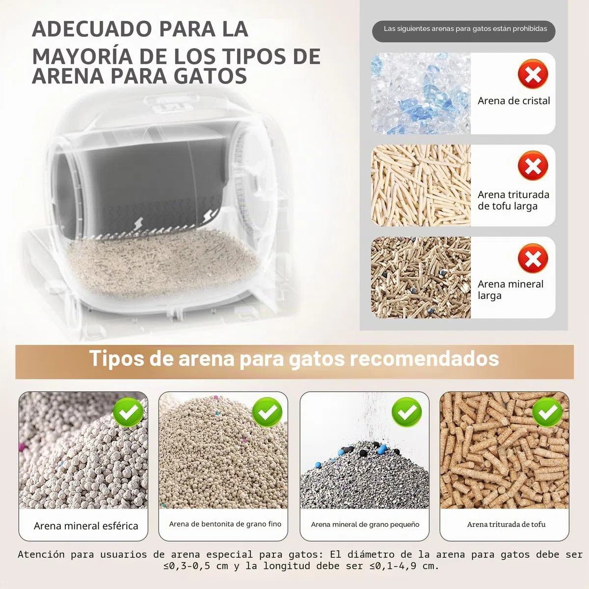 Bandeja higiénica autolimpiante para gatos, eléctrica, autolimpiante, bandeja higiénica automática para gatos con app, cerrada para hogares con varios gatos, formato XXL, aislamiento de olores