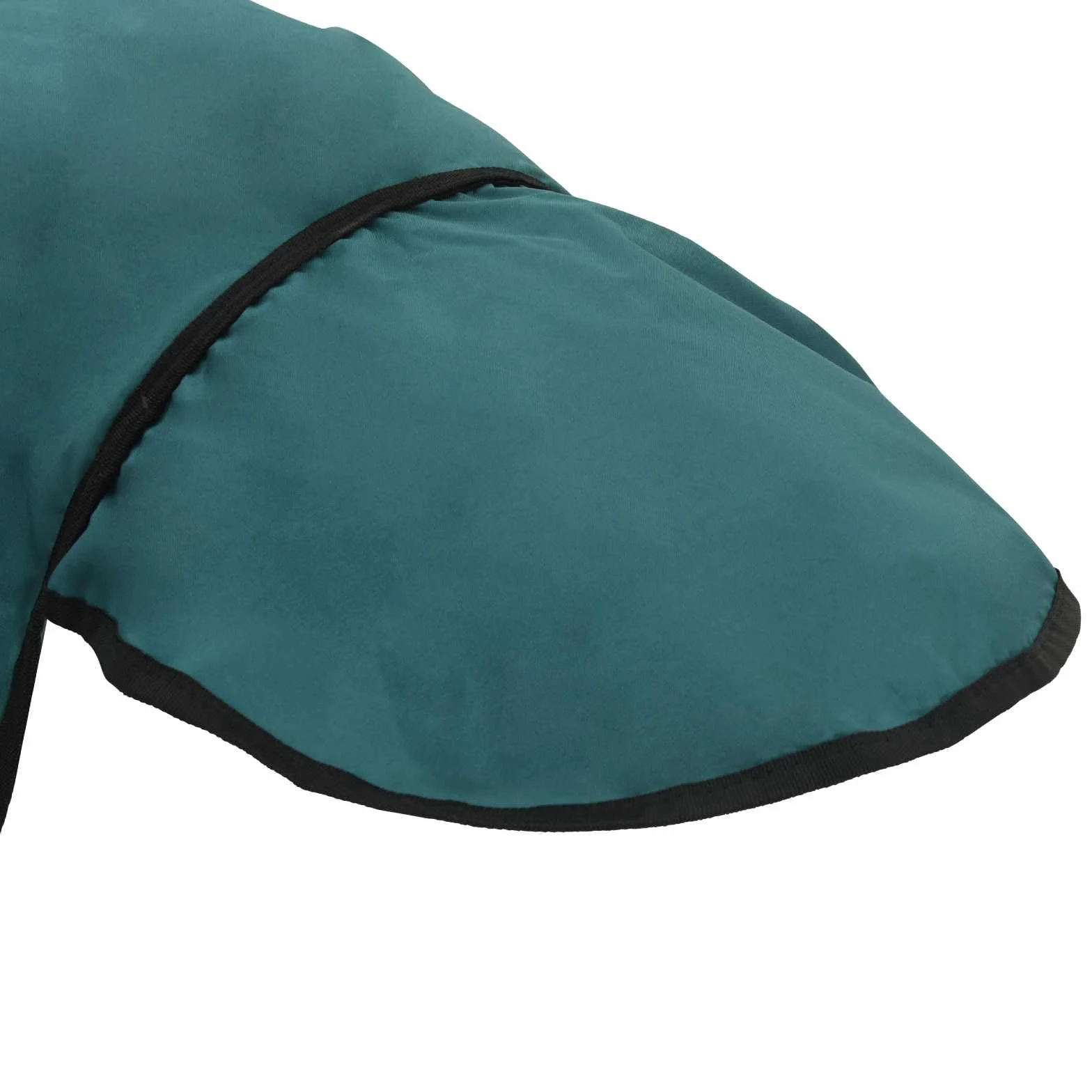 Manta para caballo, color verde oscuro y negro, impermeable, de poliéster, 165 cm, con hebilla ajustable y solapa de cola, ideal para establo, pasto, invierno, protección contra el frío