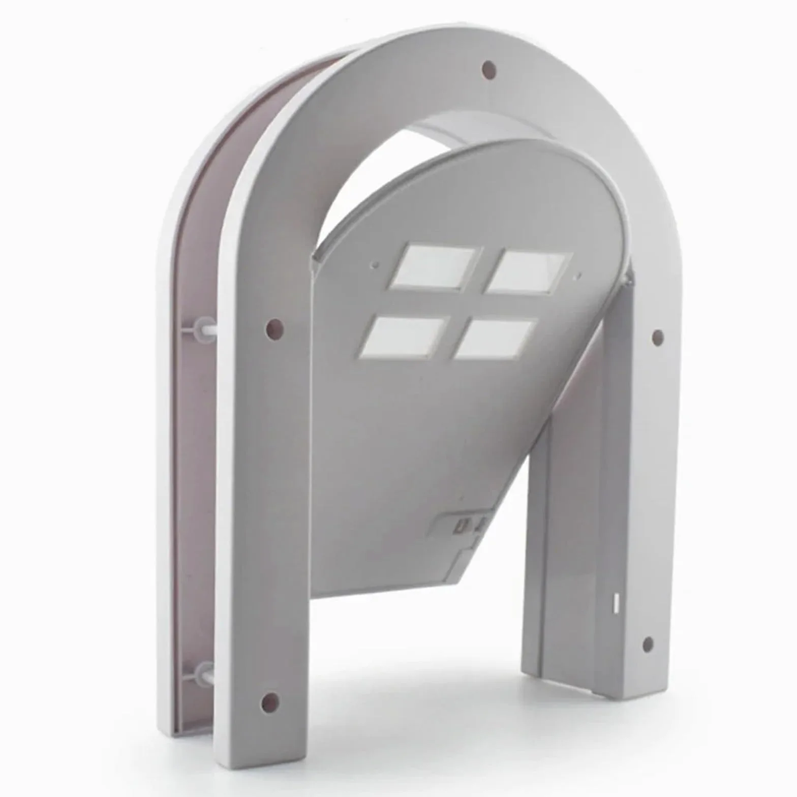 Gateras para Puertas Puerta de Pantalla for Perros y Gatos domésticos, Ventana magnética Entrada Libre for Puertas arqueadas plástico ABS Madera, Accesorios para Puerta(White)