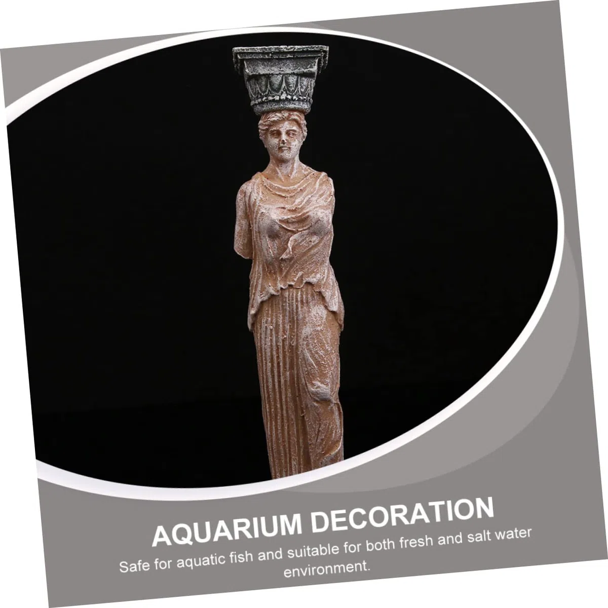 Estatua De Diosa De Resina Para Acuario, Decoración Sumergible, Conjunto De 2 Piezas, Tamaño Mediano, Resistente Al Agua Dulce y Salada, Accesorio Decorativo Para Peceras y Acuarios Domésticos