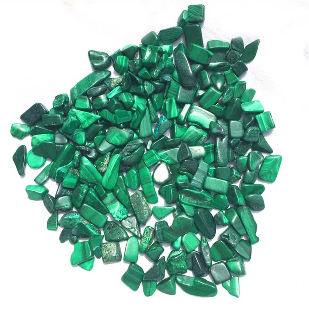 Cristales y Piedras Naturales Malaquita Verde Natural Grava Piedra áspera cruda Cristales Jardín Hogar Acuario Pecera Decoración for la decoración decoración de la habitación (Size : 100g)