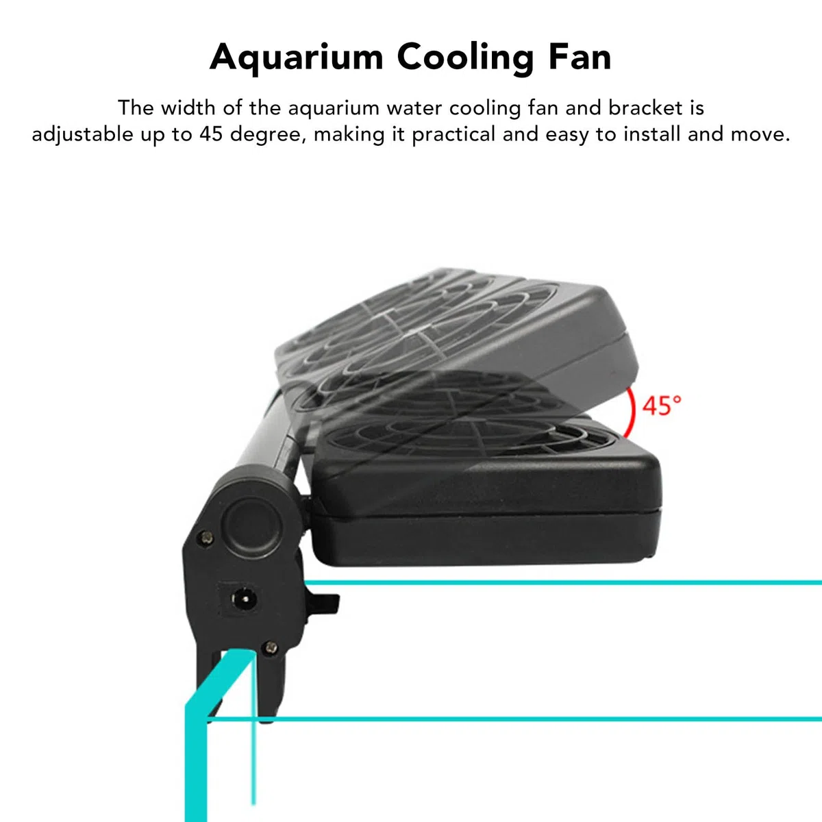 Pssopp Enfriadores de Acuario, Ventilador de Refrigeración para Tanque de Peces, Enfriador de Viento Frío para Tanque de Peces de 2 Niveles para Acuario Y Pecera