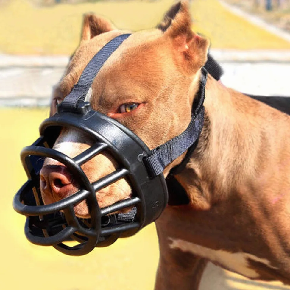 Bozal de Silicona Transpirable y cómodo for Perros for Beber Agua Normalmente(Black,XL)