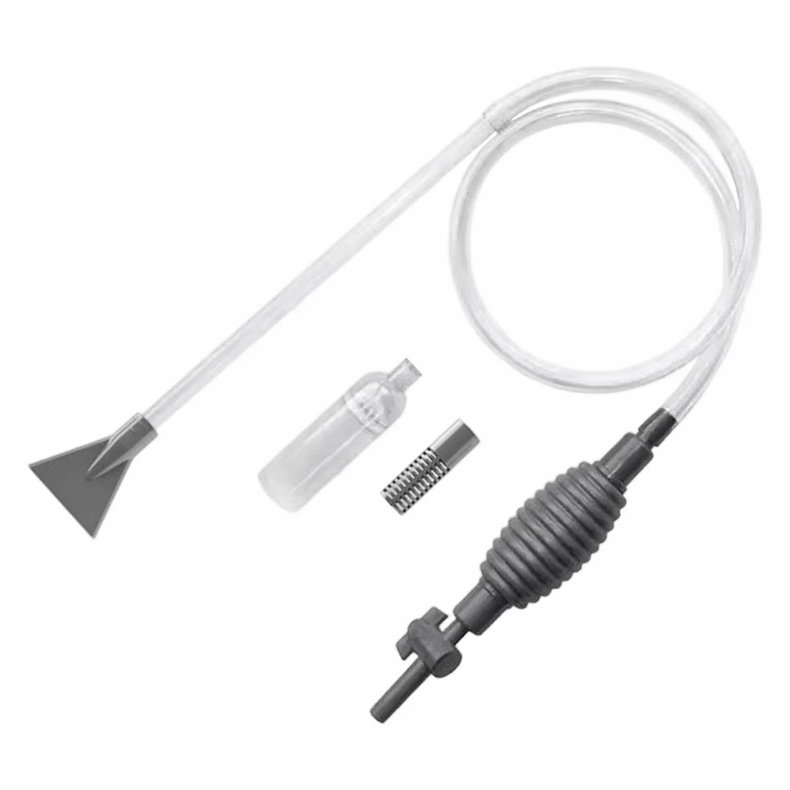 Aspiradora de grava para acuario, sifón cambiador de agua manual, limpiador de grava para acuario, para agua, sustrato de arena, tortuga, plantas, decoración de cuevas, algas, arena de pesca