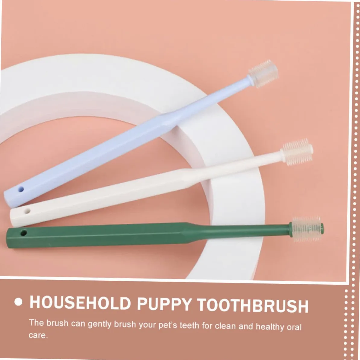 Sosoport 12piezas Cepillo De Dientes Para Mascotas Limpieza Oral Para Perros y Gatos De Azules y