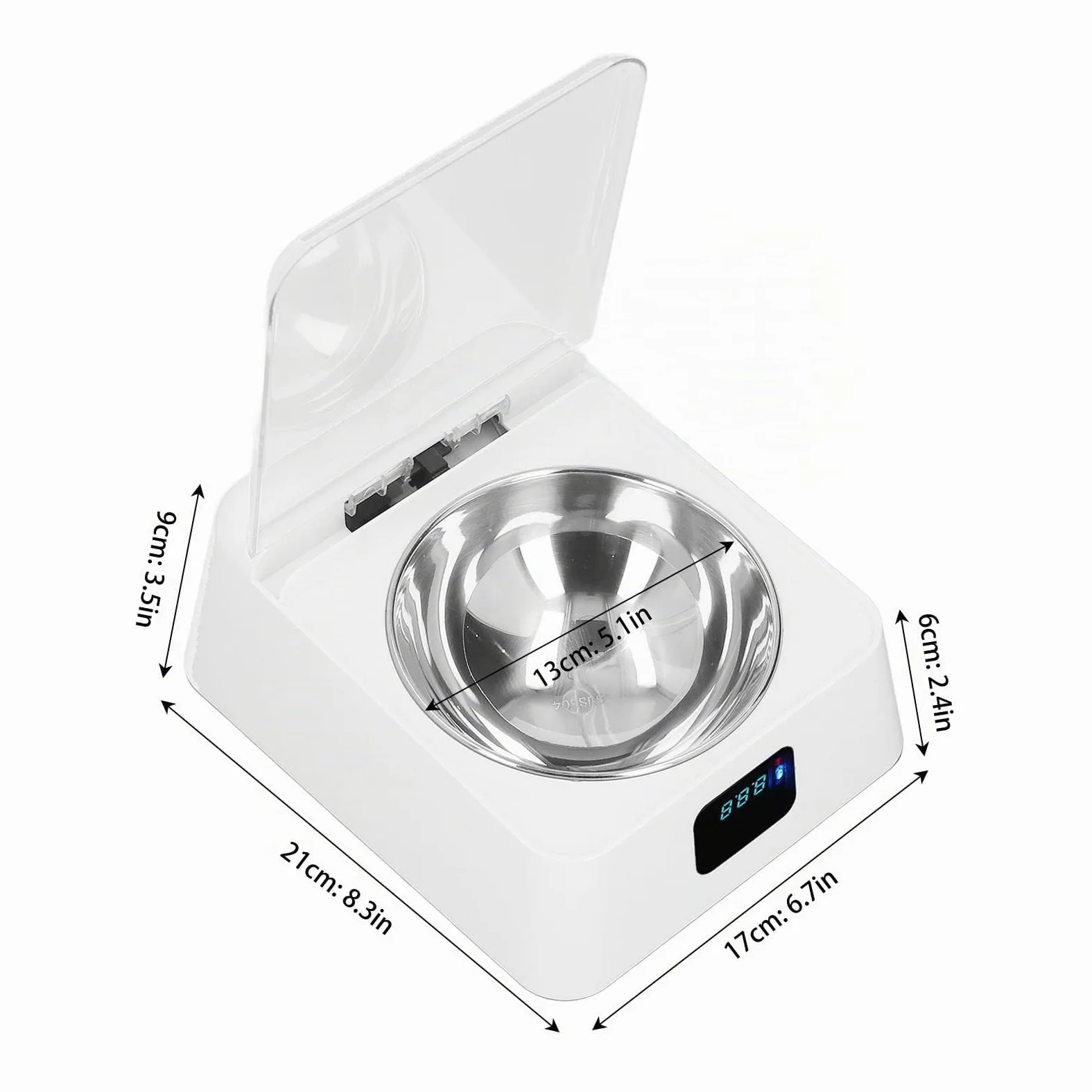 Cuenco de Alimentación Inteligente Automático para Gatos, Comedero Sensible para Mascotas, Tapa Que Evita Resbalones, Inducción IR para Mascotas Pequeñas, Comedero para Gatos