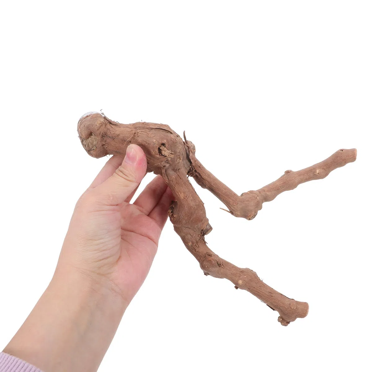 Perchas de Madera Natural y para Trepar y Uñas Juego de 5 para Loros Grandes con Cuerda, Soporte para Jaulas