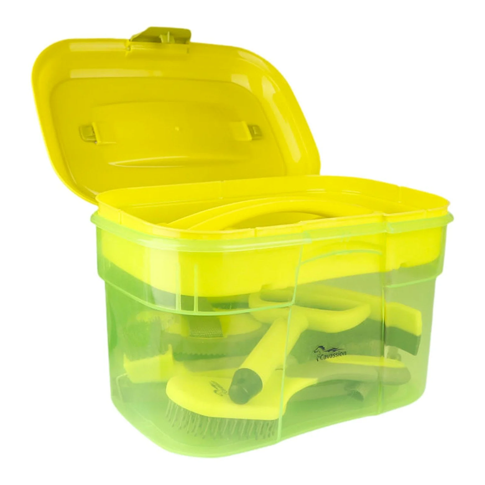 Amagogo Kit de Aseo para Caballos de 8 Piezas: cepillos, raspadores y Accesorios de Calidad. Durabilidad Profesional. Incluye Organizador y