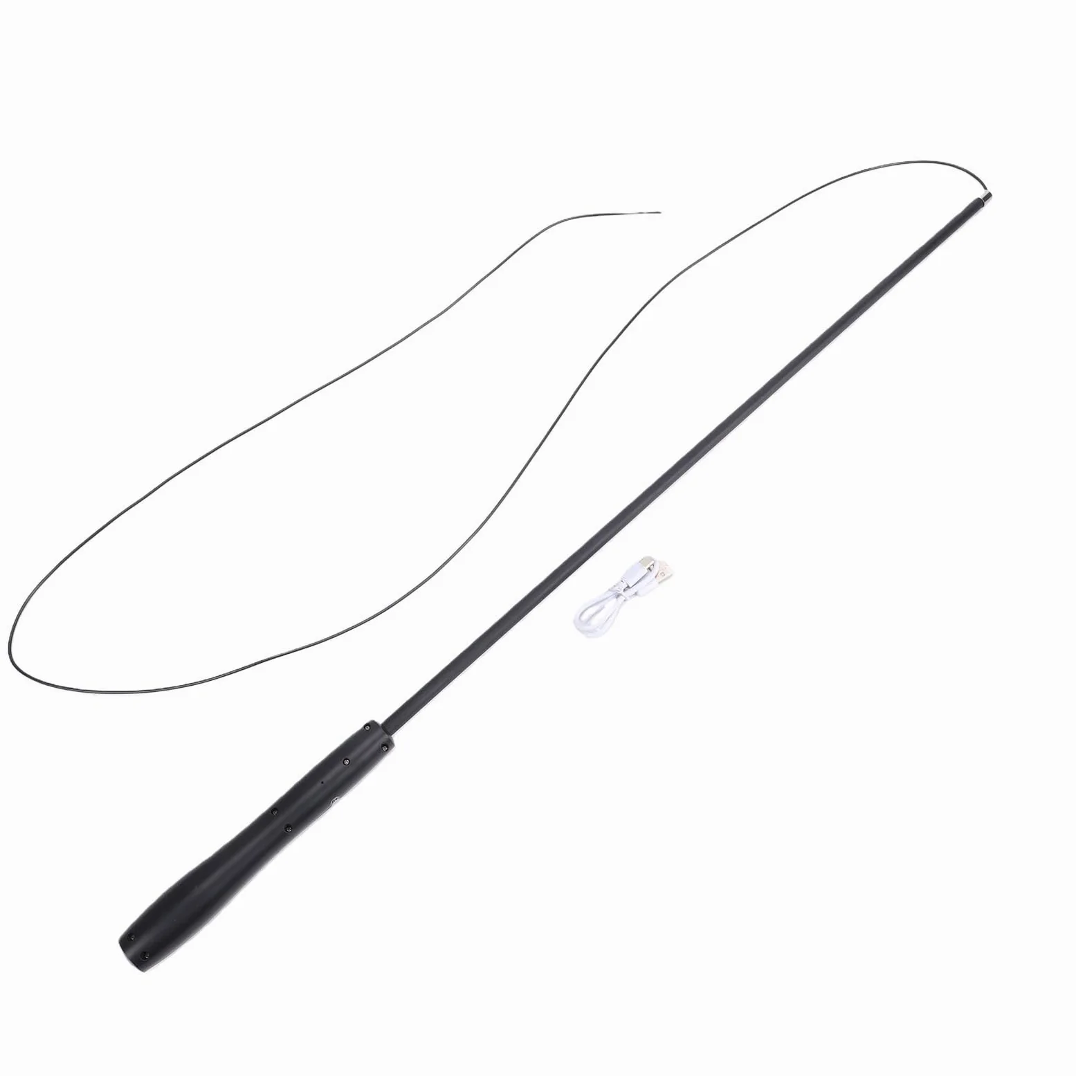 Topiky Varita Telescópica para Gatos, Juguete Interactivo LED para Gatos con USB Recargable, Varita Retráctil para para Jugar y Hacer Ejercicio en Interiores