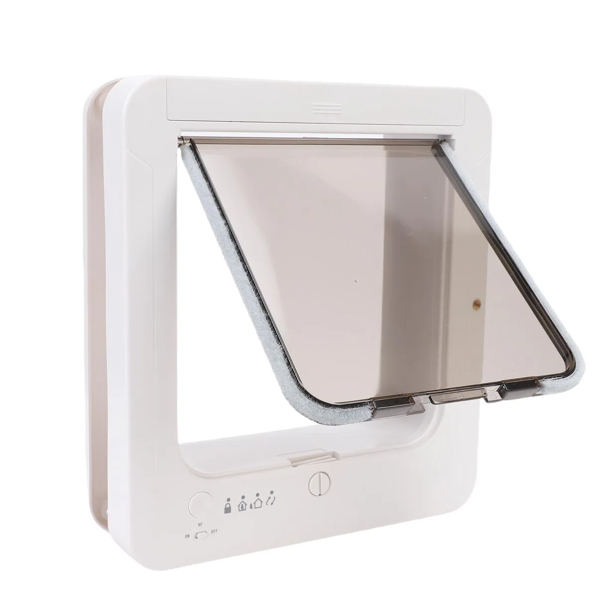 Puerta Inteligente para Mascotas, 26 X 29,5 Cm, Detección Automática Electrónica con Solapa Repuesto y Collar para Perros y Gatos, Suministros para Interiores Exteriores