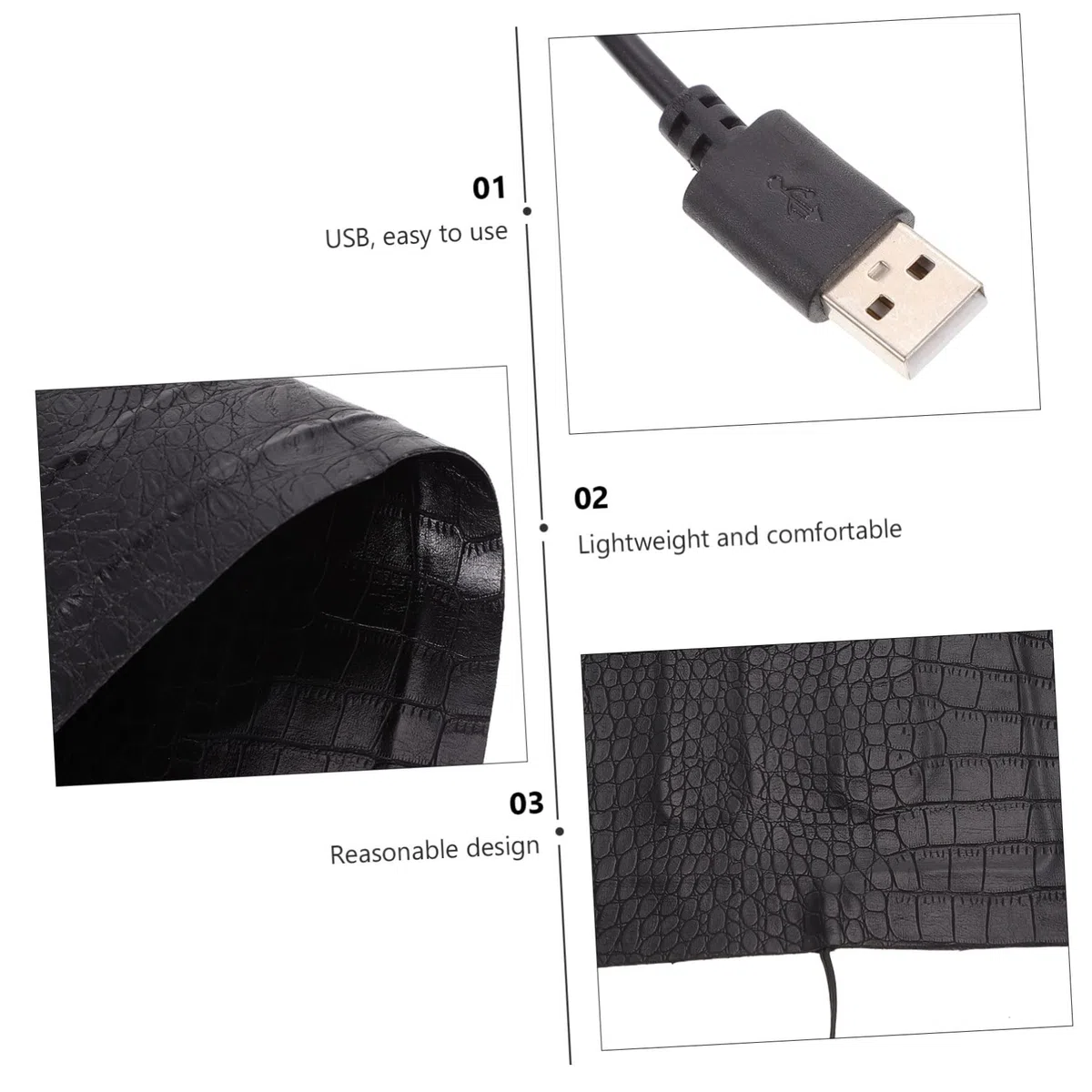 GALPADA Alfombrilla Térmica para Reptiles con Control USB de Temperatura Calentador Eléctrico Antirrasguños para y Tortugas Protector para Mascotas Pequeñas Invierno