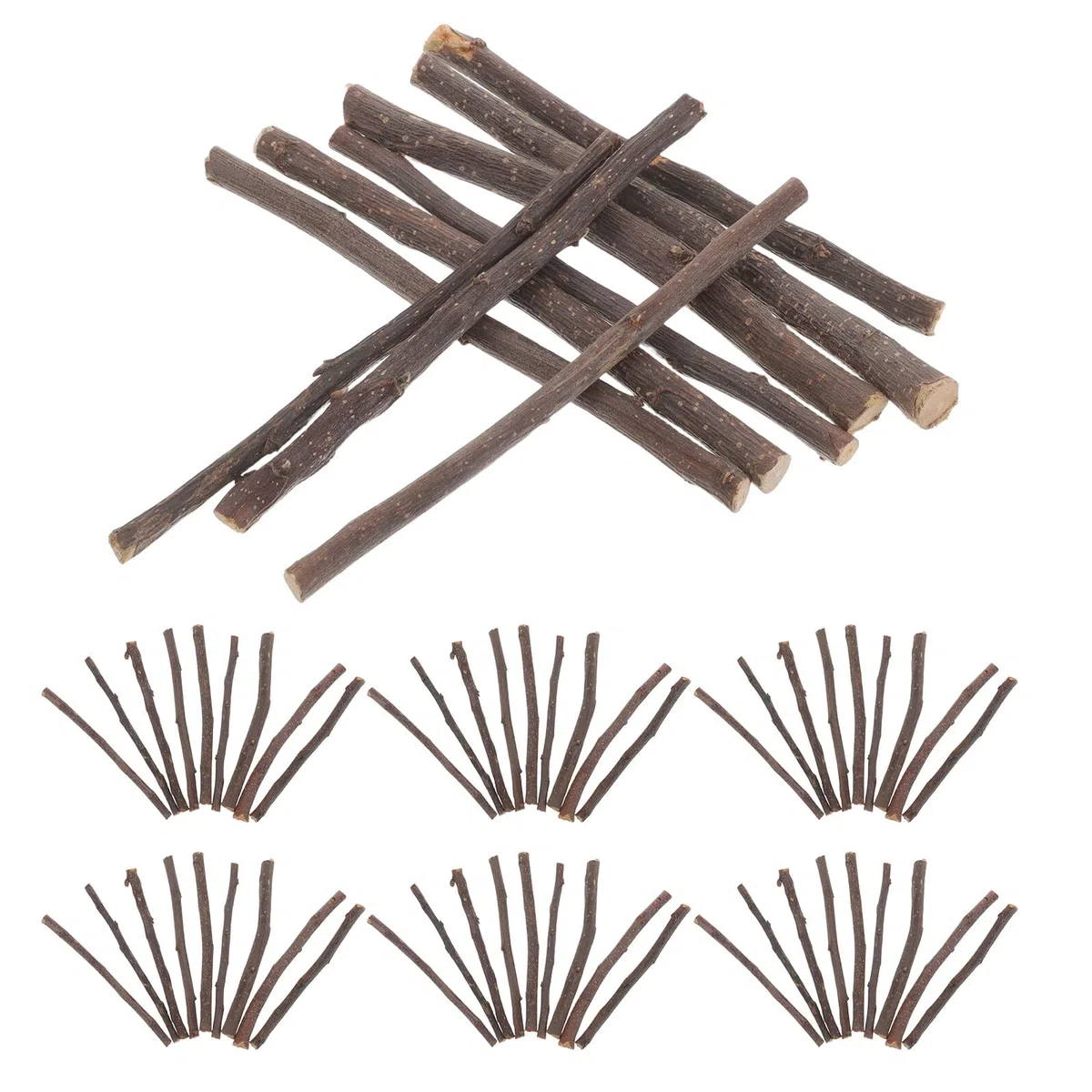 Palitos de Madera Natural para Mascotas Pequeñas de Golosinas para Roedores Juguetes para Masticar Conejos Hámster Chinchillas y Pájaros