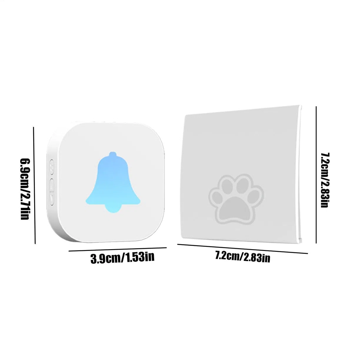 Timbre Para Puerta Canino Eléctrico de Largo Alcance Resistente a la