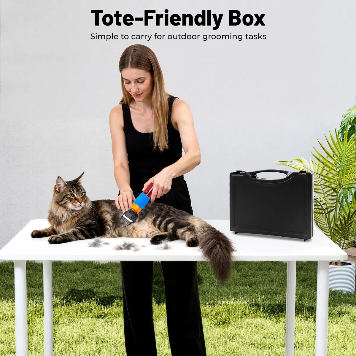 Juego de cortapelos para perros y gatos, cortapelos silenciosos para mascotas para cabello largo, pelaje de fieltro, cortapelos de animales Pro de velocidad variable para cabello, gatos, perros,