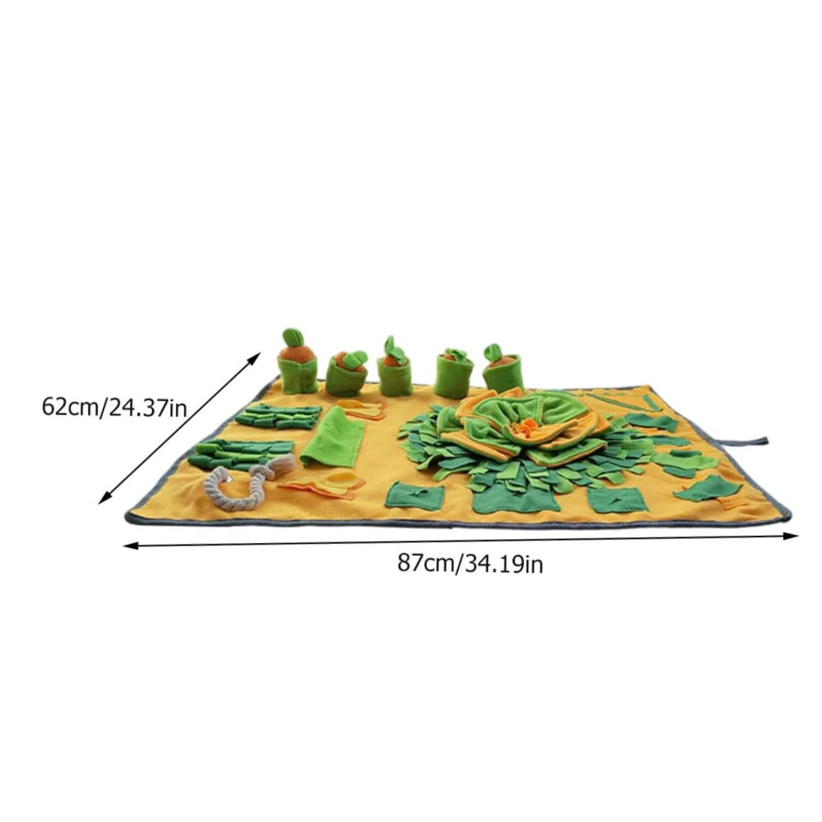 VANZACK Alfombra Olfativa Decorativa Antideslizante para Alimentación Mat de Forrajeo para Mascotas Ejercicio de y Duradero