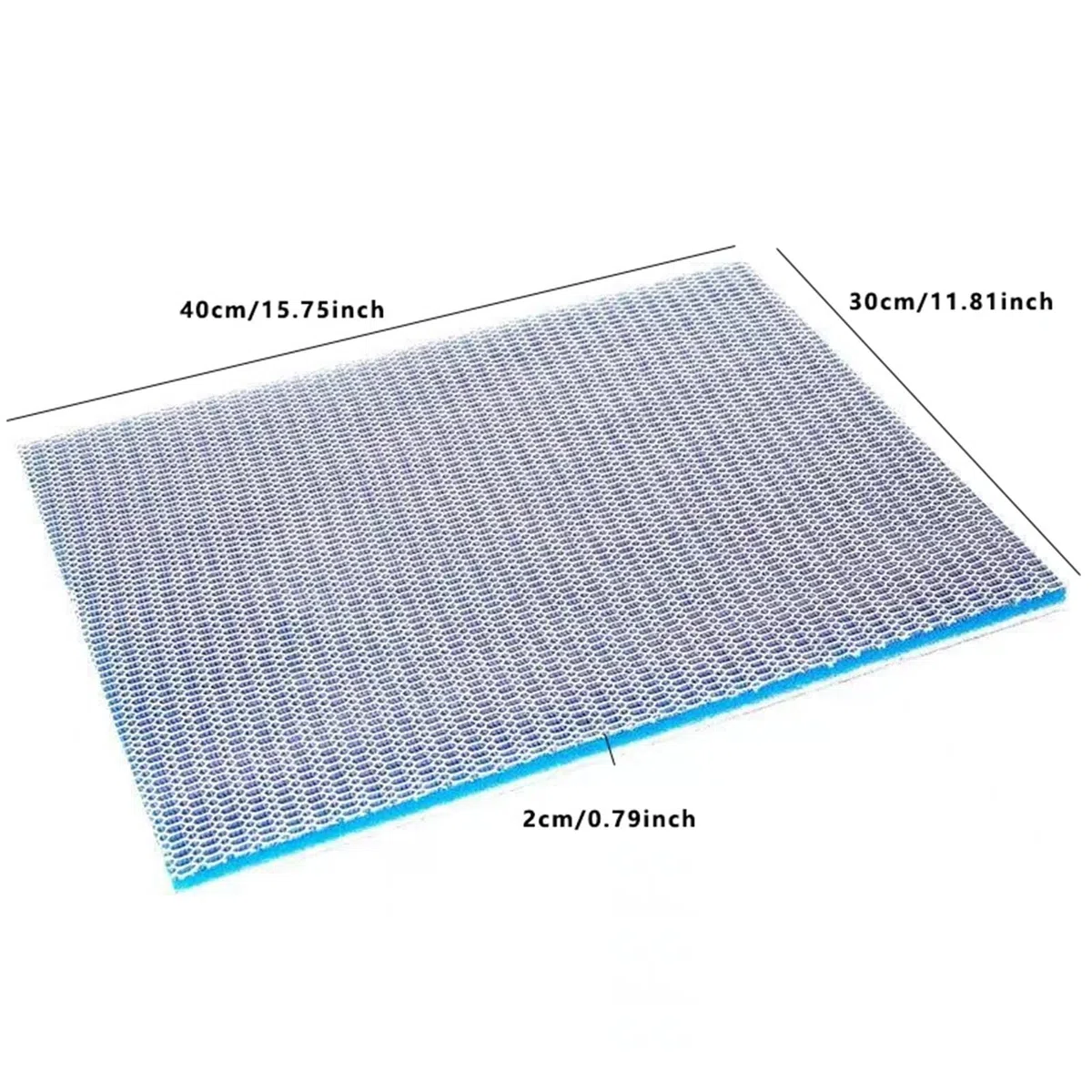 Tira de transición de Piso, Almohadilla de Esponja Reutilizable de 8 Capas for Filtro de Acuario, Material filtrante Resistente(30x40cm)