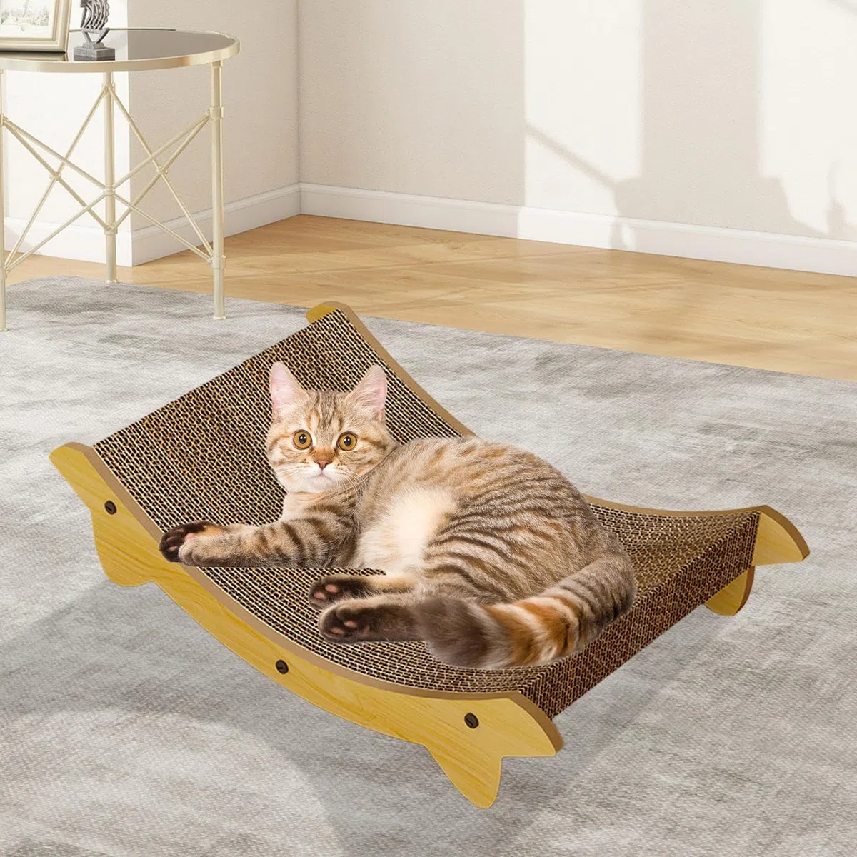 Tablero De Rascado para Gatos Cama para Rascador Felino | Accesorios Para Mascotas Protección Para Muebles Contra Arañazos En Alfombra Sofá Pared Puerta Juego Interior Contra