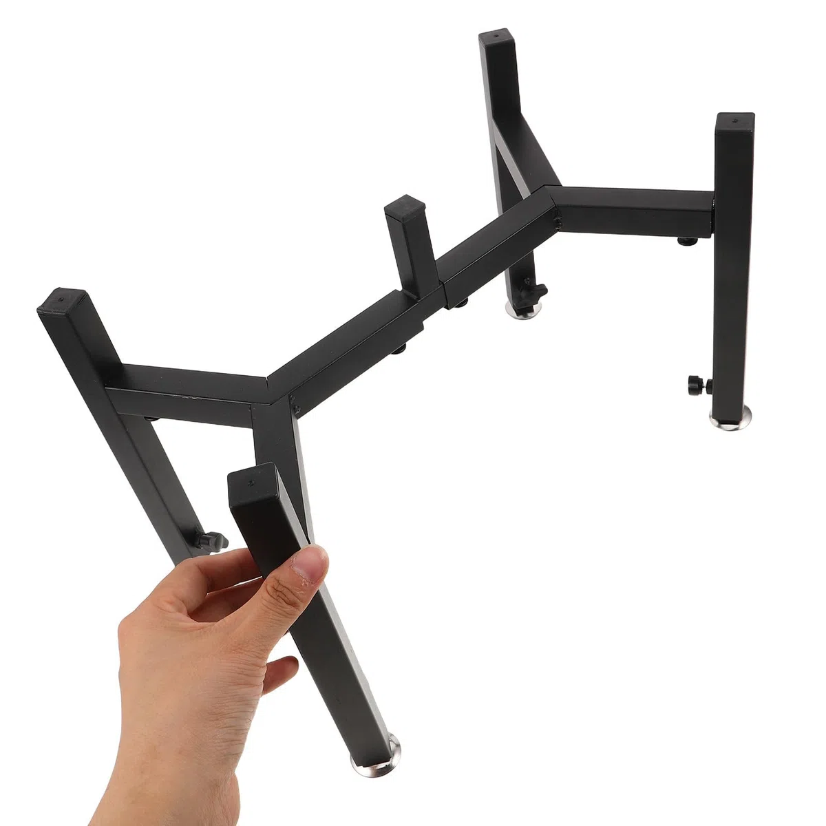 GALPADA Soporte Ajustable y Diseño Resistente de Acero Inoxidable para Comedero Doble Altura Regulable para Perros y Mascotas para Interiores y Exteriores