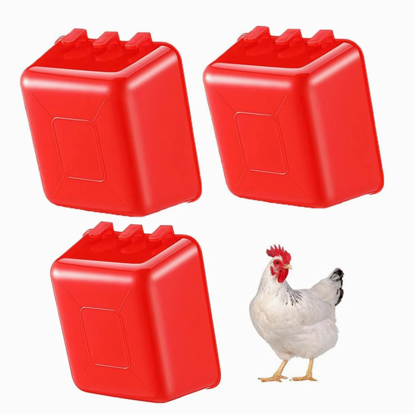 Comederos Colgantes para pájaros de Gran Capacidad, 16oz, Juego de 50 Uds para jaulas de aviarios y Mascotas pequeñas, Cuenco de alimentación con Llamas