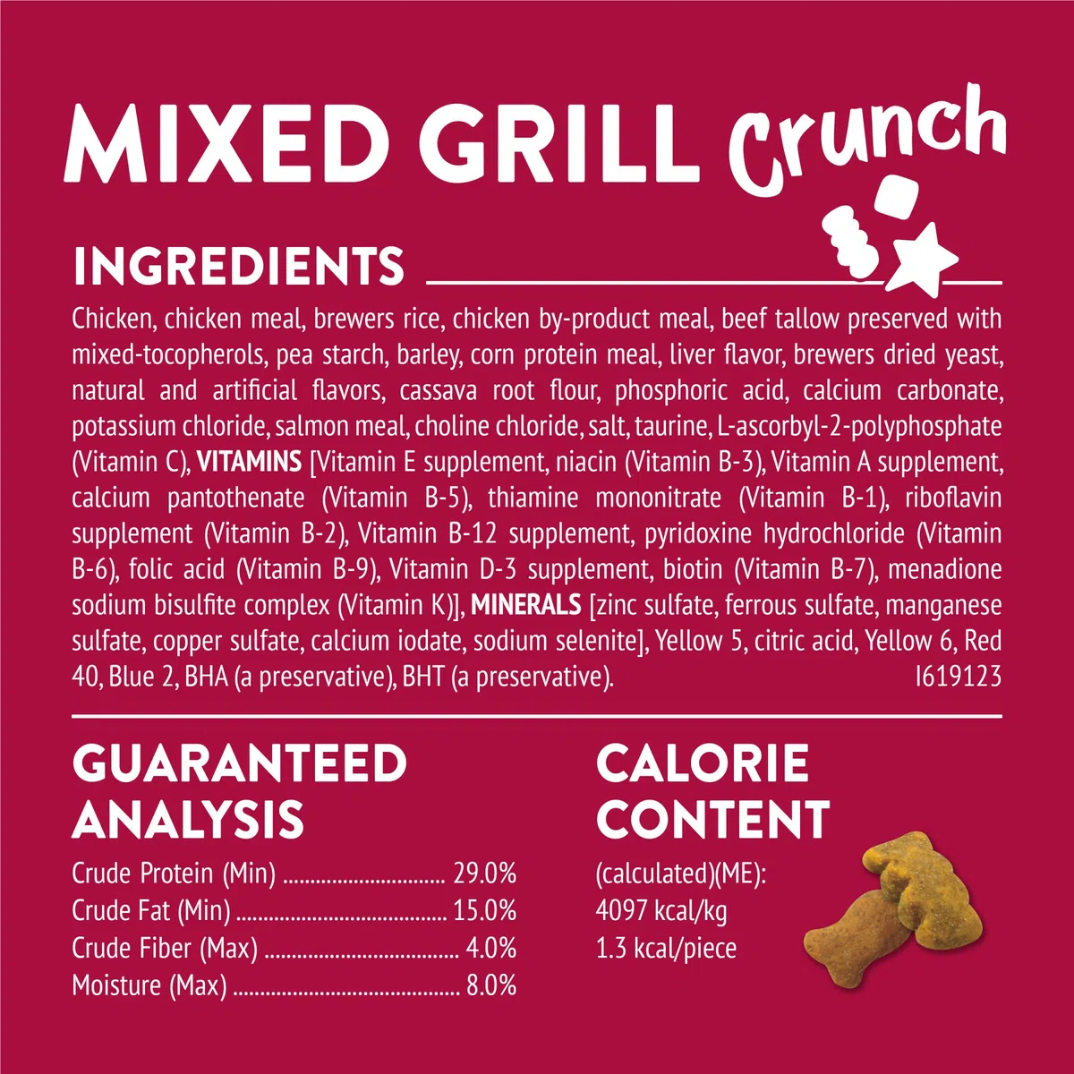 Friskies Purina Made in USA Facilities Cat Treats, Party Mix Mixed Grill Crunch - (6) 6 oz. Pouches