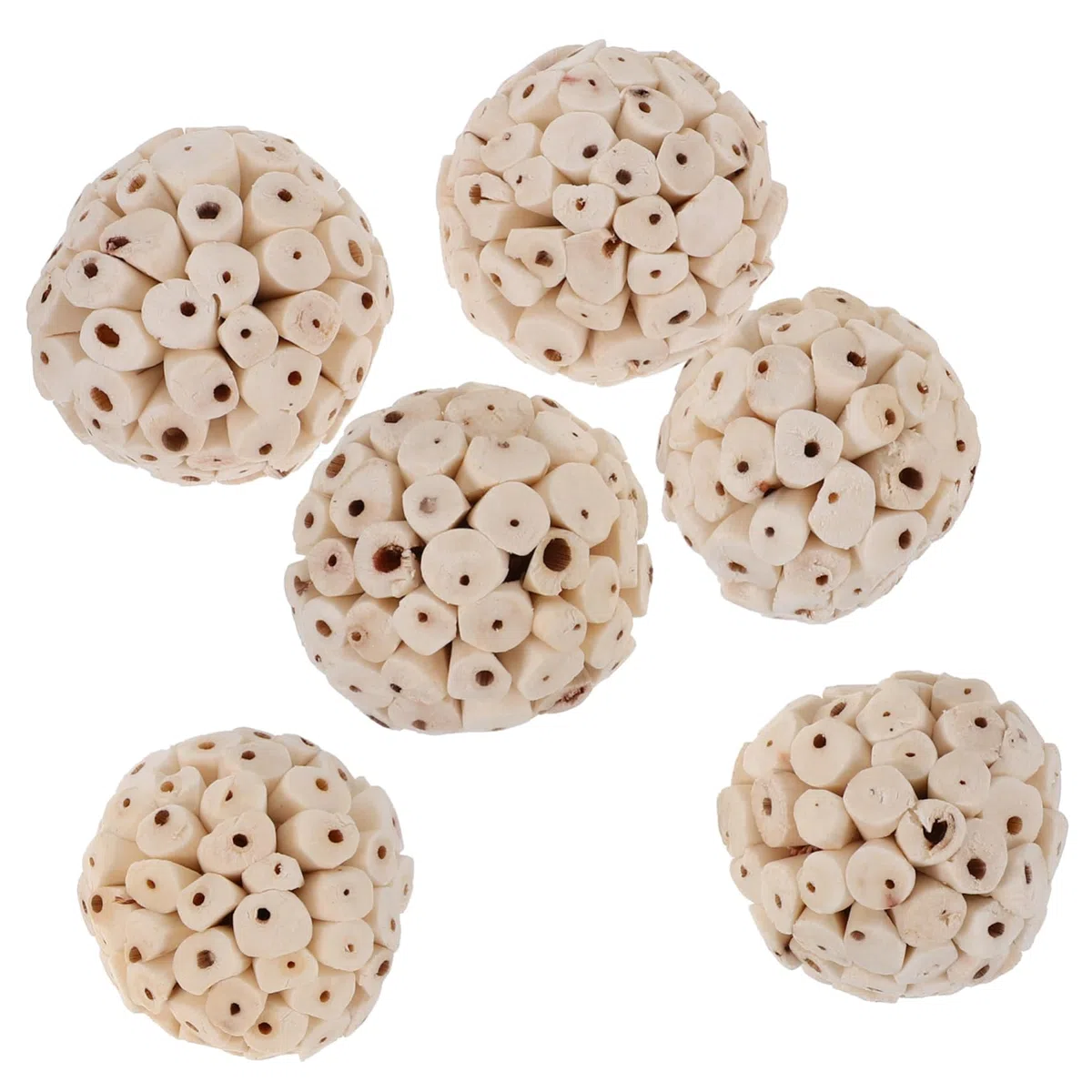 SUPVOX 6 Piezas Juguetes Masticables Naturales para Conejos Cobayas y Hámsteres de Blandas Comestibles para Roer y Estimular la Alimentación de Pequeños Animales Domésticos