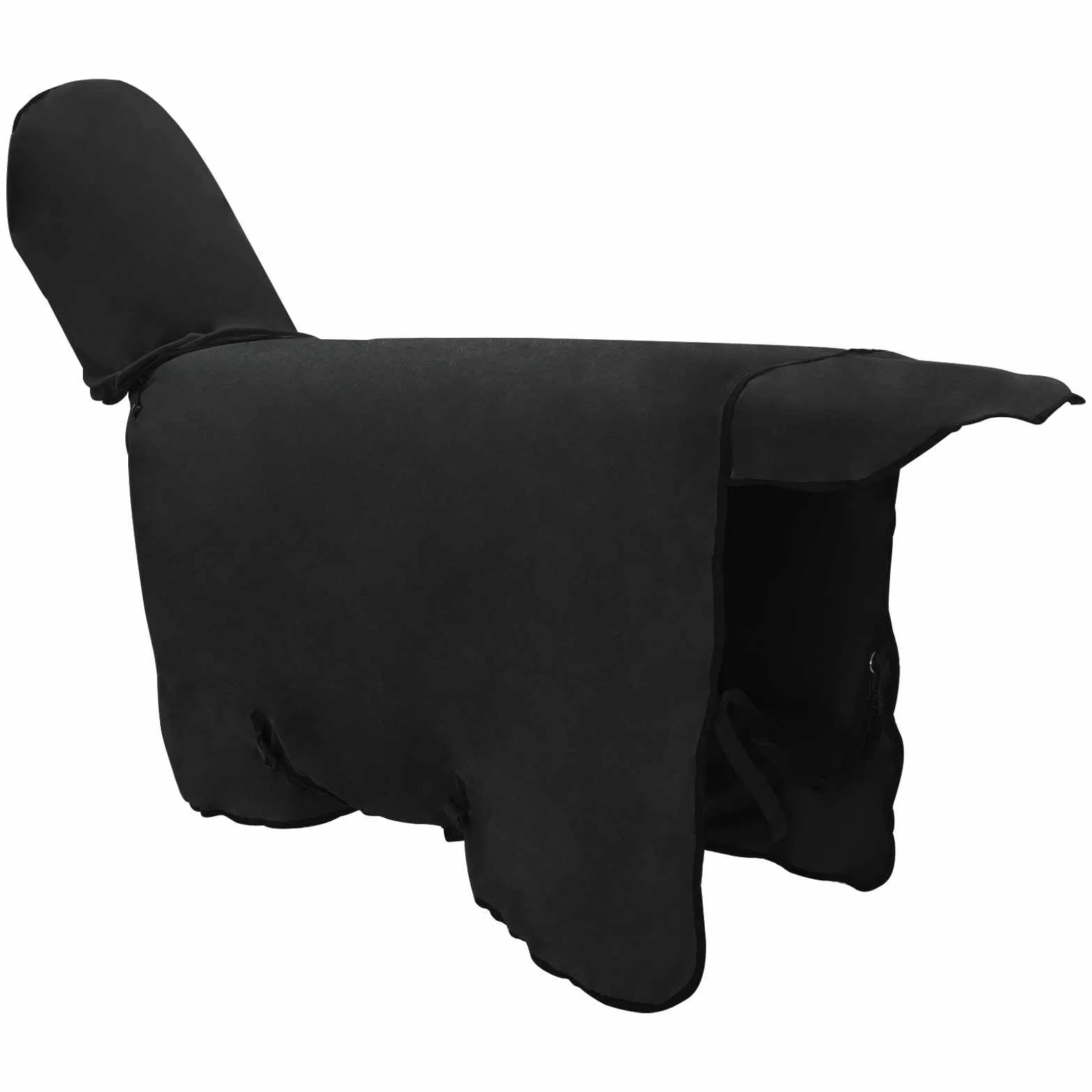 Manta para caballo, color negro, 85 cm, poliéster, lavable a máquina, cálida, cómoda, transpirable y ligera, para entrenamiento, establo y transporte