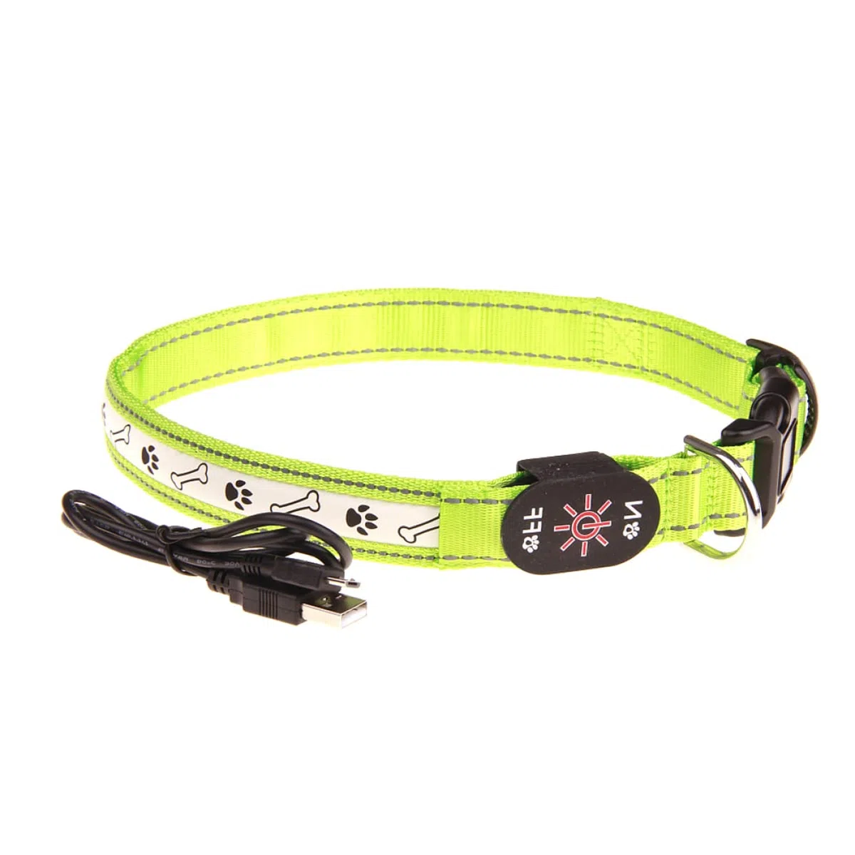 POPETPOP 3piezas Collar Led para Perros Luz Intermitente y Carga USB Collar para Mascotas para Paseos Nocturnos y Seguridad De Perros