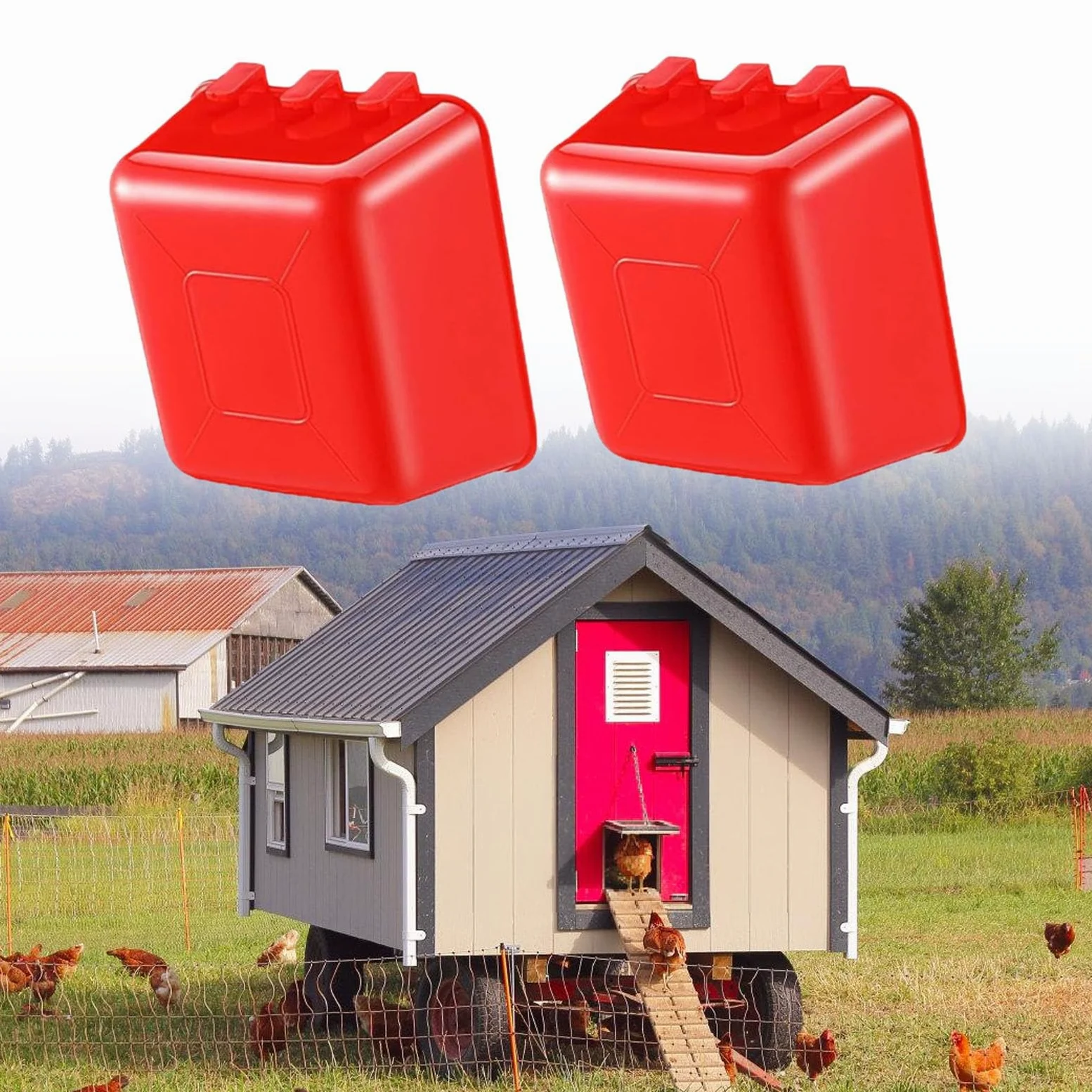 Comederos Colgantes para pájaros de Gran Capacidad, 16oz, Juego de 50 Uds para jaulas de aviarios y Mascotas pequeñas, Cuenco de alimentación con Llamas