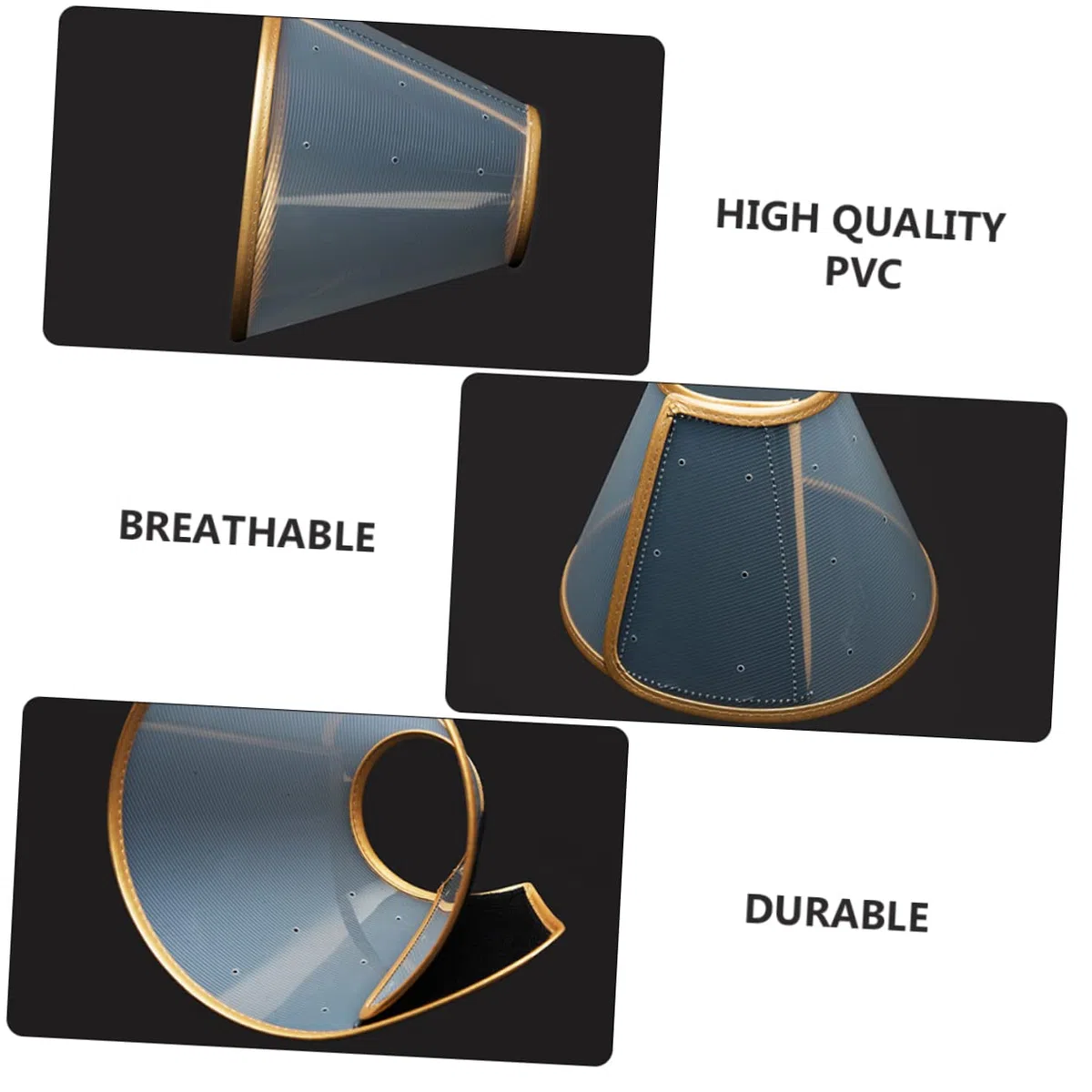 SUPVOX 2piezas Collar De Ajustable para Mascotas Diseño Transparente Previene Lameduras y Rasguños Válido para Perros y Gatos Profundidad
