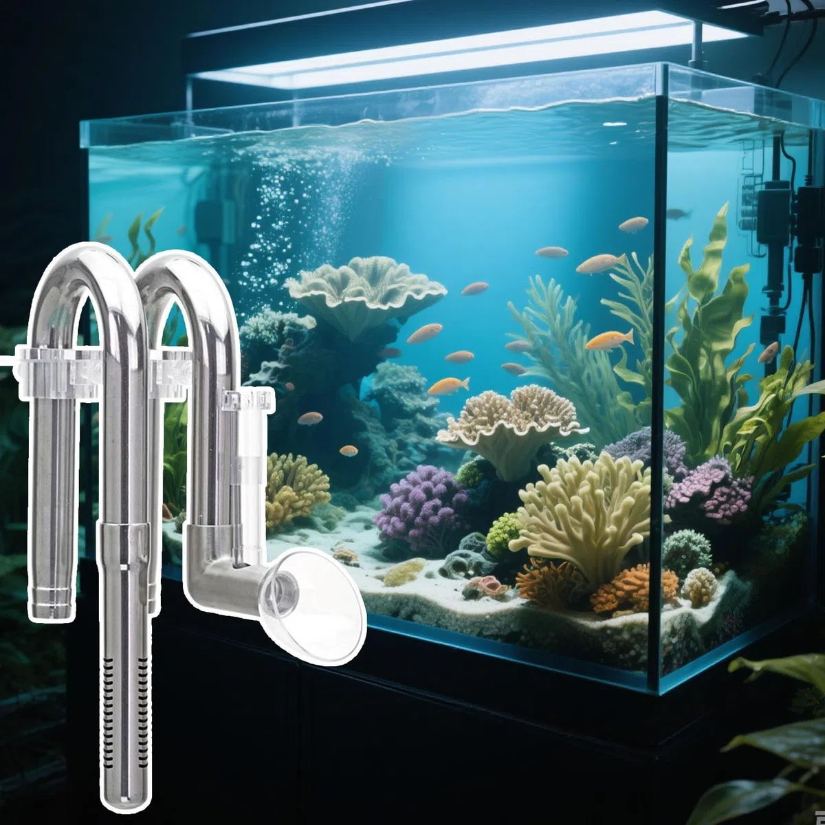 Tubo De Entrada Y Salida Para Acuario Conductos De Acero Inoxidable De Alta
