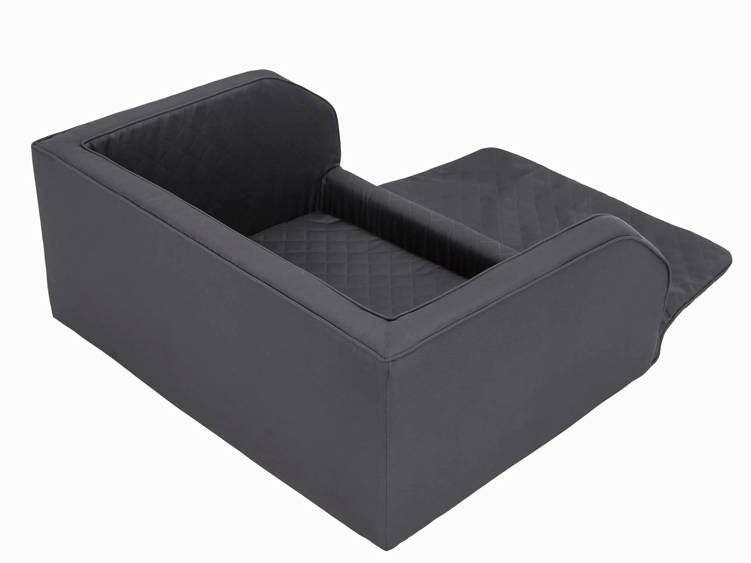 Doggy Asiento de coche para perro, cama protectora para perros medianos y grandes, negro, 92 x 70 x 39 cm